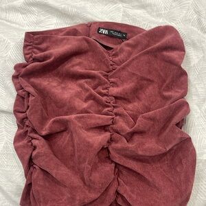 ZARA dark peach/autumn Mini skirt